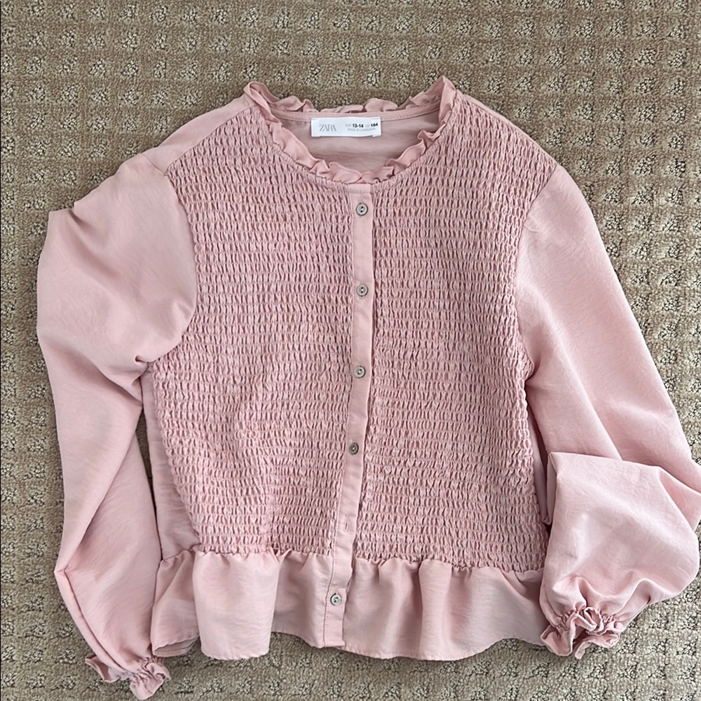 Zara elasticized shirt